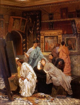  foto Lienzo - Una colección de cuadros de la época de Augusto El romántico Sir Lawrence Alma Tadema